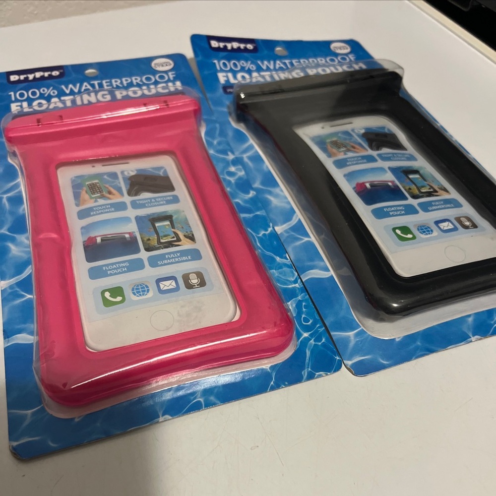 Set Of 2 Waterproof Floating Cell Phone Pouch W/ Strap $8 per pair